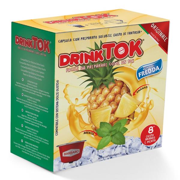 DRINK TOK ANANAS E MENTA ICE COMPATIBILE DOLCE GUSTO