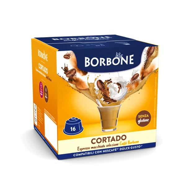 Caffè Borbone Cortado Espresso macchiato 64 capsule compatibile dolce gusto