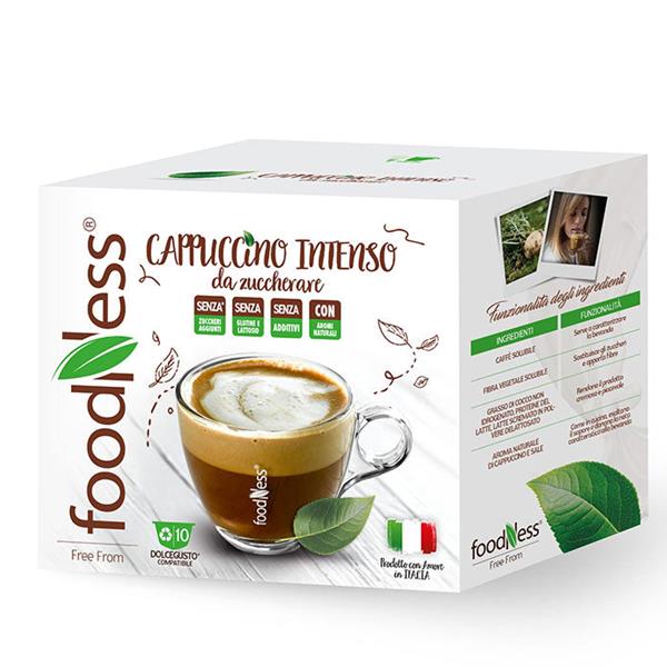 FoodNess Cappuccino Intenso 10 Capsule compatibili Nescafè Dolce Gusto