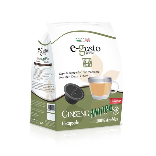 POP CAFFE 6x16 CAPSULE GINSENG COMPATIBILI SISTEMA NESCAFE'® DOLCE GUSTO

Pop Caffè - Ginseng