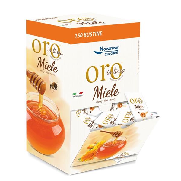 "Oro In Linea": miele millefiori 100% Italiano, bustine da 6 g