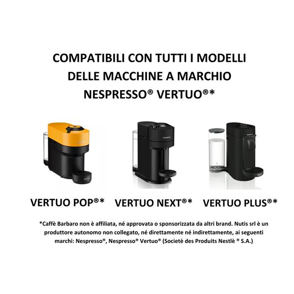 Capsule Ricarica compatibili con macchine da caffè a marchio Nespresso Vertuo 50 Capsule - Dolce e Cremosa