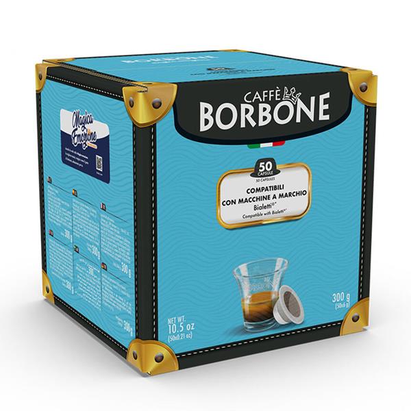 50 Capsule Bialetti in Alluminio Miscela ORO Caffe Borbone