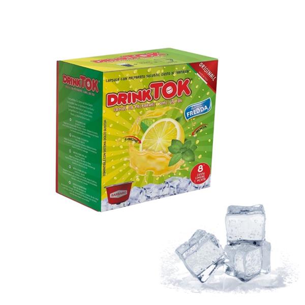 DrinkTok Limone e menta in capsule compatibili Dolce Gusto bevanda ICE