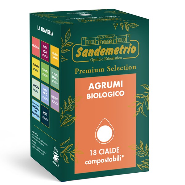 SANDEMETRIO 18 CIALDE AGRUMI BIO