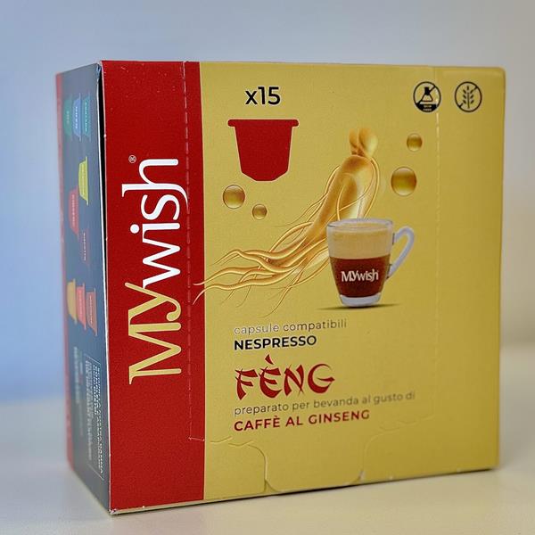 15 CAPSULE COMPATIBILI NESPRESSO GINSENG-FENG
