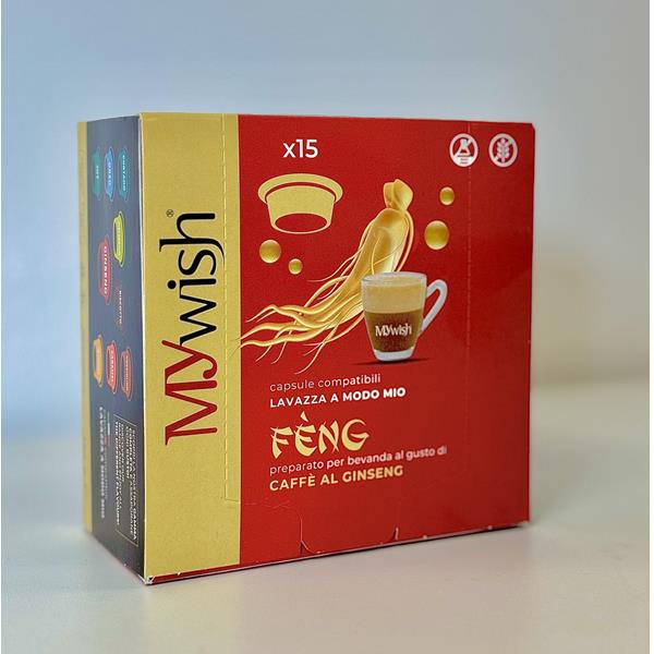 15 CAPSULE COMPATIBILI A MODO MIO GINSENG-FENG