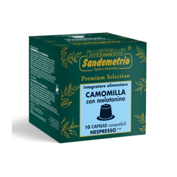 10 CAPSULE COMPATIBILI NESPRESSO CAMOMILLA E MELATONINA