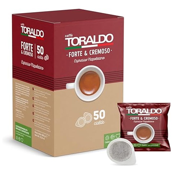 50 CIALDE CAFFE TORALDO MISCELA FORTE E CREMOSO