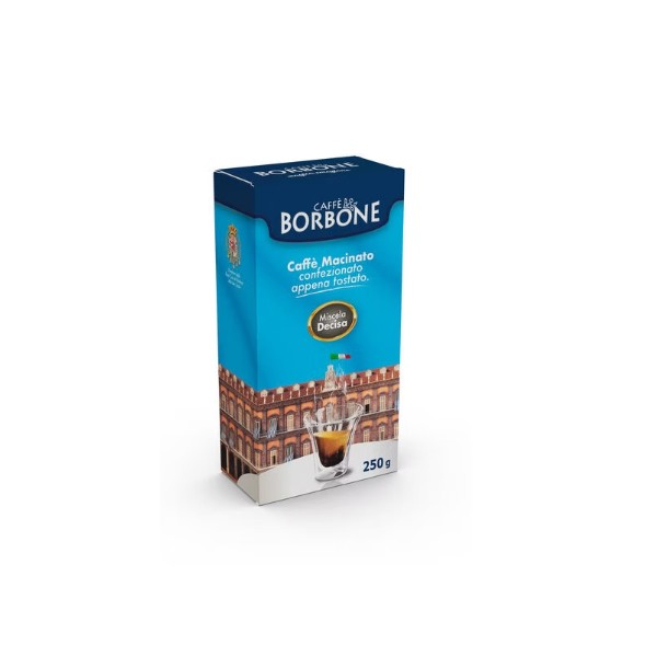 1 CONFEZIONE CAFFE MACINATO BORBONE 250GR DECISO