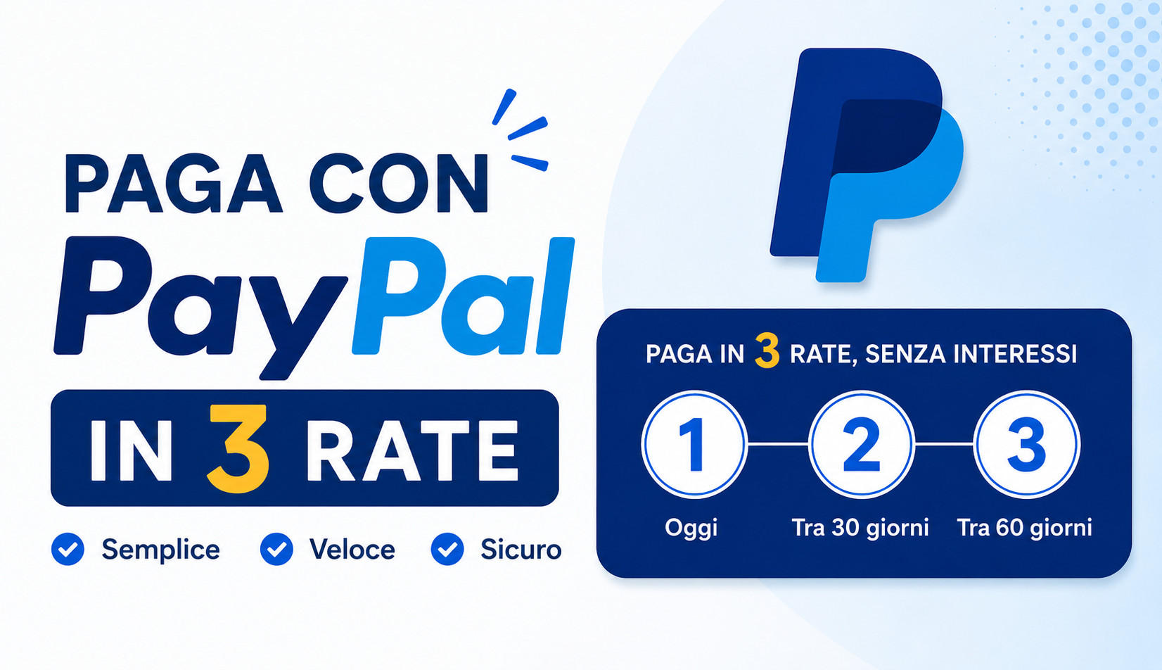Paga in 3 rate con ingrocaffe