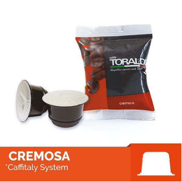 100 CAPSULE CAFFITALY MISCELA CREMOSA CAFFE' TORALDO 