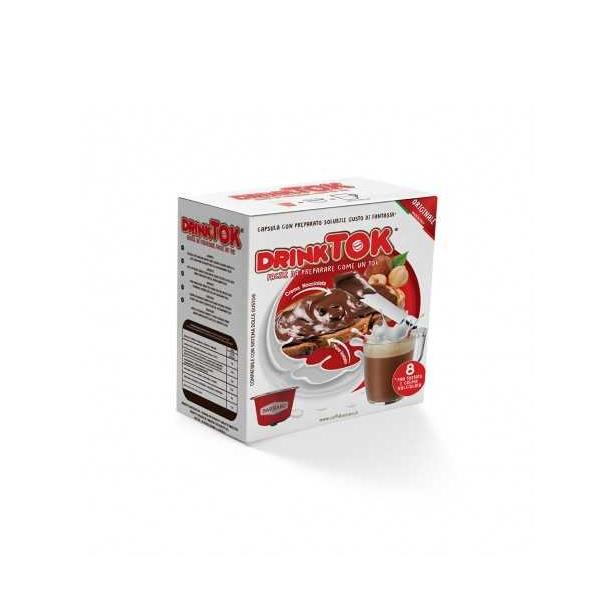 DrinkTok Pan Tostato e Crema Nocciolata 8 capsule compatibili dolce gusto  (SCAD: 11/23)
