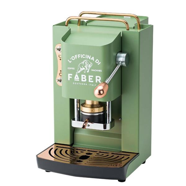 MACCHINA CAFFE A CIALDE FABER PRO TOTAL DELUXE ACID GREEN