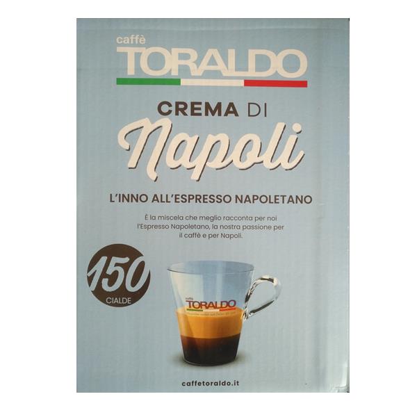 Crema di Napoli 150 Cialde ESE 44 mm Caffè Toraldo