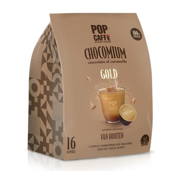 Gold 16 Capsule al Cioccolato DARK GOLD Compatibili Dolce Gusto