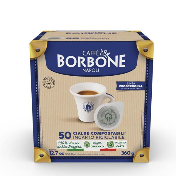 50 Cialde ESE 44 mm Caffè Borbone Miscela NERA