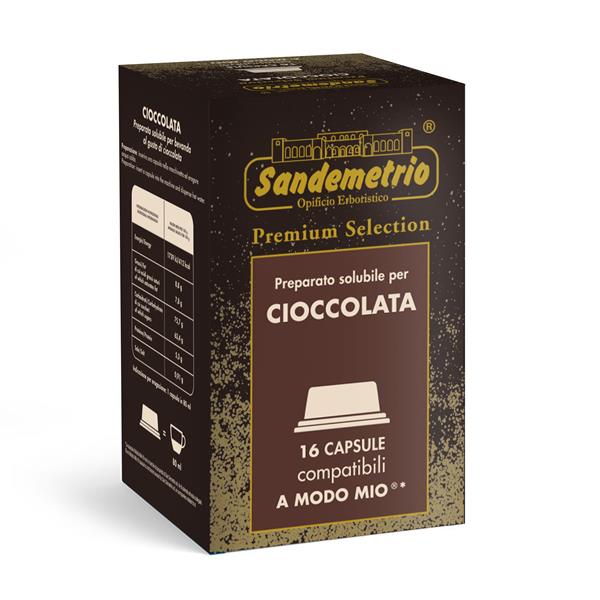 16 CAPSULE CIOCCOLATA COMPATIBILE LAVAZZA MODO MIO