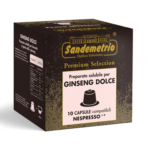 10 CAPSULE GINSENG DOLCE COMPATIBILE NESPRESSO