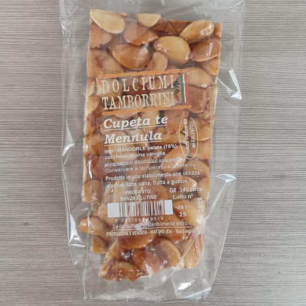 DOLCIUMI TAMBORRINI CUPETA TE MENNULA BIANCA (MANDORLA BIANCA)