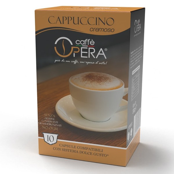 10 CAPSULE COMPATIBILE DOLCE GUSTO CAPPUCCINO CREMOSO