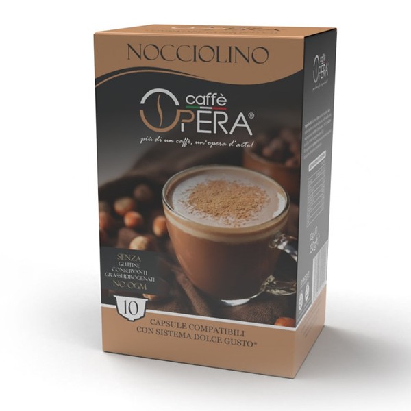 10 CAPSULE COMPATIBILE DOLCE GUSTO NOCCIOLINO