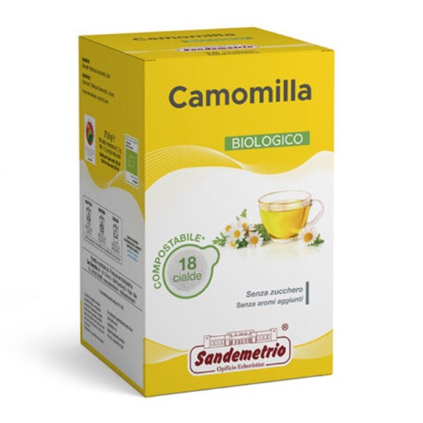 18 CIALDE INFUSO CAMOMILLA COMPATIBILI FITRO CARTA ESE 44 MM