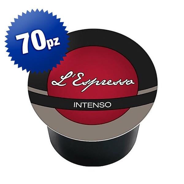 70 CAPSULE CAFFE' MISCELA INTENSO COMPATIBILI LAVAZZA A MODO MIO