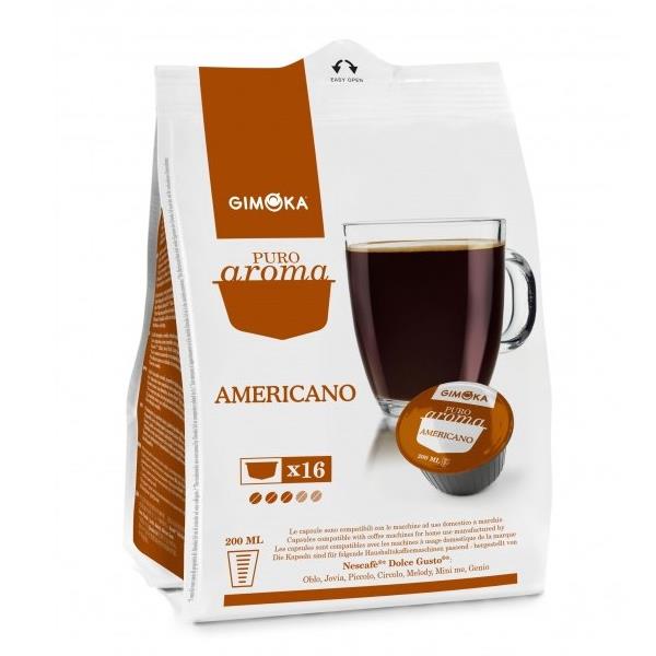 16 CAPSULE CAFFE' AMERICANO COMPATIBILI NESCAFE' DOLCE GUSTO