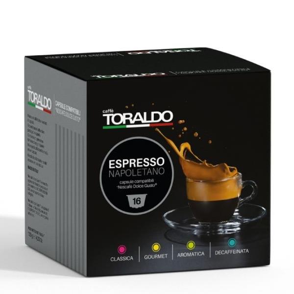 100 CAPSULE DOLCE GUSTO MISCELA DEK CAFFE' TORALDO 