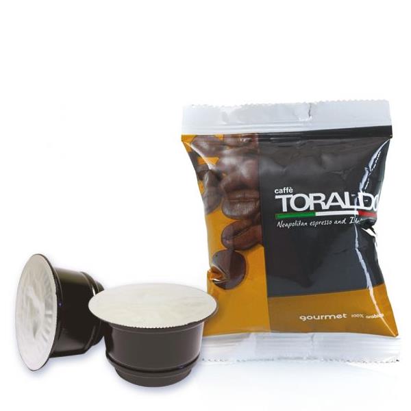 100 CAPSULE CAFFITALY MISCELA GOURMET CAFFE' TORALDO 