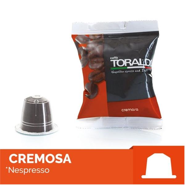 100 CAPSULE NESPRESSO MISCELA CREMOSA CAFFE' TORALDO